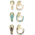 Par aros serpientes laminados oro 18k/goldfilled