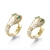 Par aros serpientes laminados oro 18k/goldfilled - comprar online
