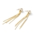 Par aros colgantes laminados oro 18k/goldfilled