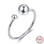 Anillo plata 925 con bolitas bañado en rodio - comprar online