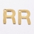 Colgante letra inicial acero dorado (disponible A-Z) - tienda online