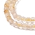 Tira cúbica piedra natural cuarzo rutilado de oro 2,5mm