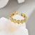 Anillo flowers (talle 7)