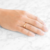 Anillo simple de acero rosado gold rose en internet