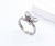 Anillo mariposa circón violeta