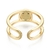 Anillo abierto sonrisa laminado oro 16k/goldfilled smile - comprar online