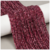 Tira facetada piedra natural turmalina roja 2mm