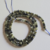 Tira rondelle facetada piedra natural turmalina verde 3x2mm