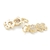 Dije colgante osito laminado oro 18k/goldfilled oso con microcircones - comprar online