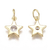 Dije colgante estrella con microcircón laminado oro 18k/goldfilled
