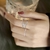 Anillo ondulado de plata 925 bañada en rodio - comprar online