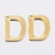 Imagen de Colgante letra inicial acero dorado (disponible A-Z)