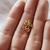 Colgante cherry laminado oro 18k/goldfilled cereza con microcircones