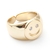 Anillo abierto sonrisa laminado oro 18k/goldfilled - comprar online