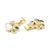 Dije esmaltado patita huella perro laminado oro 18k/goldfilled - comprar online