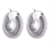Aros crossant plateados - comprar online