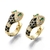 Par aros serpientes laminados oro 18k/goldfilled - Victor Gemas