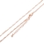 Cadena gold rose eslabones largos