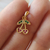 Colgante cherry laminado oro 18k/goldfilled cereza con microcircones - comprar online