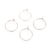 ARGOLLAS GOLD ROSE DE ACERO QUIRÚRGICO 316 PARA AROS PRECIO POR PAR - comprar online