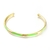 Pulsera media esclava esmaltada laminada oro 18k/goldfilled - comprar online