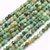 Tira facetada piedra natural turquesa africana 2mm