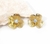 Aros flores caladas con circones