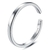 Anillo simple plata 925 bañado en rodio