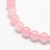 Tira de piedra natural cuarzo rosa grado A 40cm - comprar online