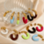 Aros hoops esmaltados de colores - comprar online