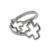 Anillo doble cruz (talle 6)