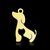 Dije colgante laminado oro 18k/goldfilled perro y gato - comprar online