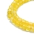 Tira cúbica piedra natural ágata amarilla 2mm