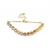 Pulsera con zircones de corazones laminada oro 18k/goldfilled - Victor Gemas