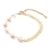 Pulsera con perlas cultivadas naturales y laminado en oro 18k/goldfilled