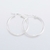 Par de argollas de acero aros blancos 31mm
