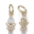 Dije colgante angelito laminado oro 18k/goldfilled con microcircones