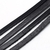 Cordón de cuero chato negro - comprar online