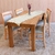 Mesa enchapada en paraíso extensible + 4 sillas Merlot . - comprar online