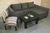 Sillón 3 cuerpos 1.80/2.10 mt c/camastro patas de madera en chenille - comprar online