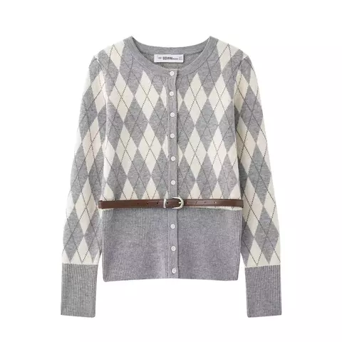 Cardigã Malha com Cinto Esther - comprar online