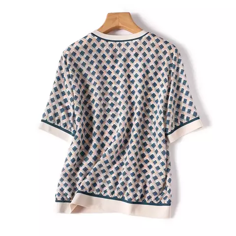 Blusa Meia Manga Toque Cetim Luddy