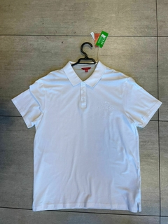 POLERA GUESS HOMBRE - PIQUE CLASICA BLANCA - comprar en línea