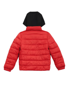 PARKA GUESS NIÑO - ROJA PREMIUM CON GORRO en internet