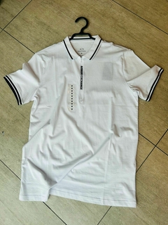 POLERA ARMANI HOMBRE - PIQUE PREMIUN BLANCA - comprar en línea