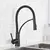 Torneira Misturadora Monocomando Cozinha Gourmet Flexivel Luxo K125 Preto Fosco - comprar online
