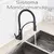 Torneira Misturadora Monocomando Cozinha Gourmet Flexivel Luxo K125 Preto Fosco