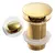 Válvula Click Luxo Aço Inox 304 Dourada Cuba Banheiro 7/8 Brinovar