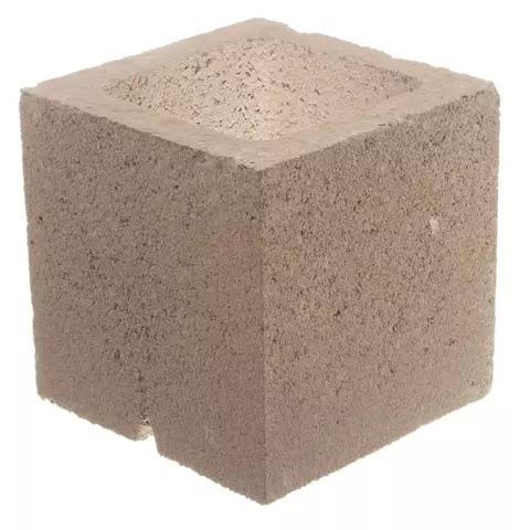 BLOQUE MITAD CON FRENTE DEBILITADO PARA MURO 20CM - comprar online