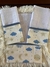 Kit com 3 Fraldas de Boca Nuvem Azul